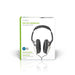 Nedis Over-Ear Wired Headphones - Cable length: 6.00 m - Volume control - Black / Silver, 