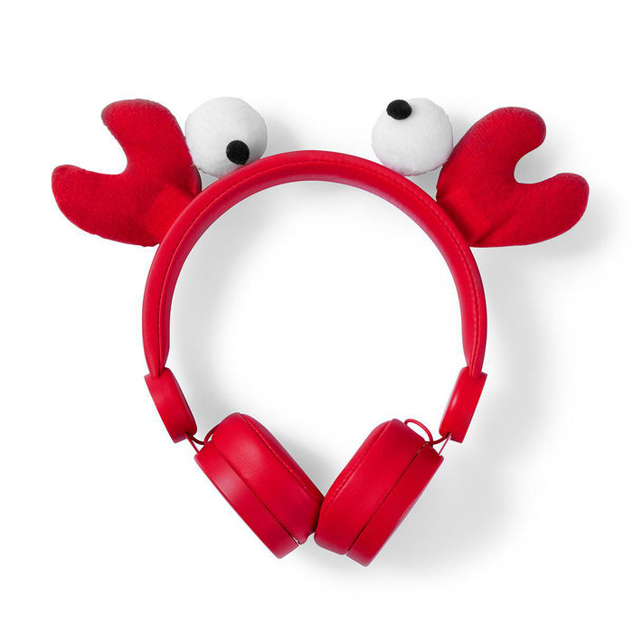 Nedis On-Ear Wired Headphones - 3.5 mm, Cable length: 1.20 m, 85 dB, 85 dB - Red