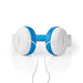 Nedis On-Ear Wired Headphones - 3.5 mm, Cable length: 1.20 m, 82 dB, 82 dB - Blue