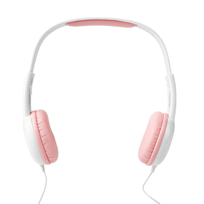 Nedis On-Ear Wired Headphones - 3.5 mm, Cable length: 1.20 m, 82 dB, 82 dB - Pink