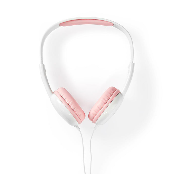 Nedis On-Ear Wired Headphones - 3.5 mm, Cable length: 1.20 m, 82 dB, 82 dB - Pink