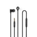 Nedis Wired Earphones - 3.5 mm, Cable length: 1.20 m, Built-in microphone, Volume control - Black / Silver