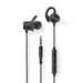 Nedis Wired Earphones - 3.5 mm, Cable length: 1.20 m, Built-in microphone, Ear wings - Black