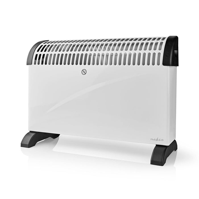 Nedis Convection Heater - 2000 W, 3 Heat Settings, Adjustable thermostat, Integrated handle(s) - White