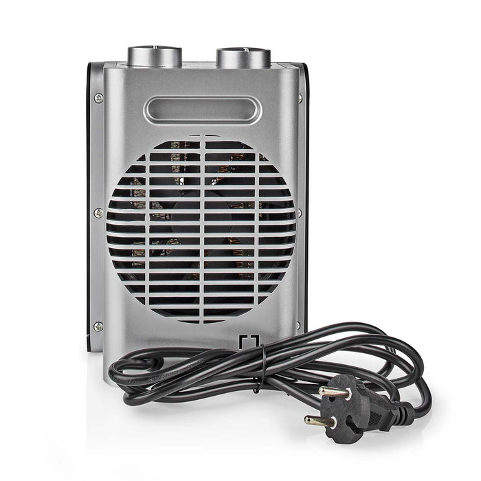 Nedis Ceramic PTC Fan Heater - 1000 / 1500 W, 2 Heat Modes, Adjustable thermostat, Overheating protection - Fall over protection