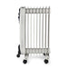 Nedis Mobile Oil Radiator - 800 / 1200 / 2000 W, 9 Fins, Adjustable thermostat, Fall over protection - White