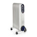 Nedis Mobile Oil Radiator - 800 / 1200 / 2000 W, 9 Fins, Adjustable thermostat, Fall over protection - White