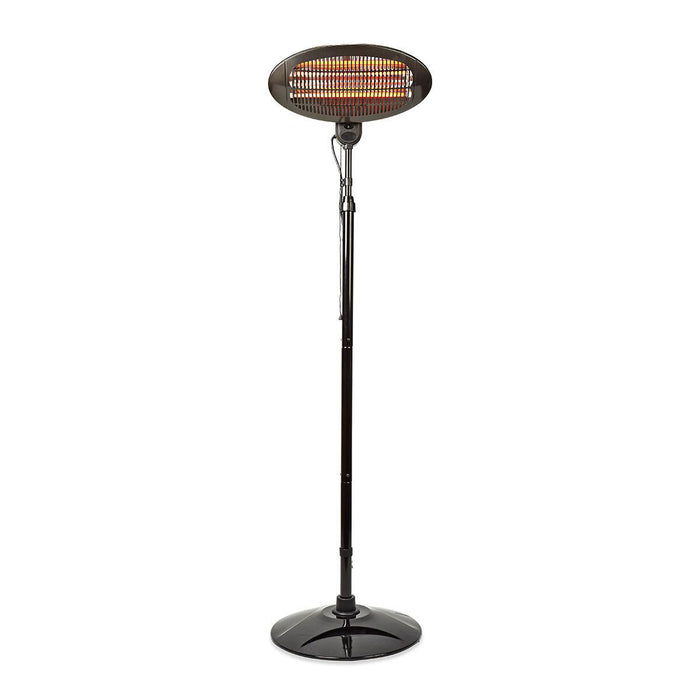 Nedis Patio Heater - 2000 W, 3 Heat Settings, Fall over protection, IP34 - Black