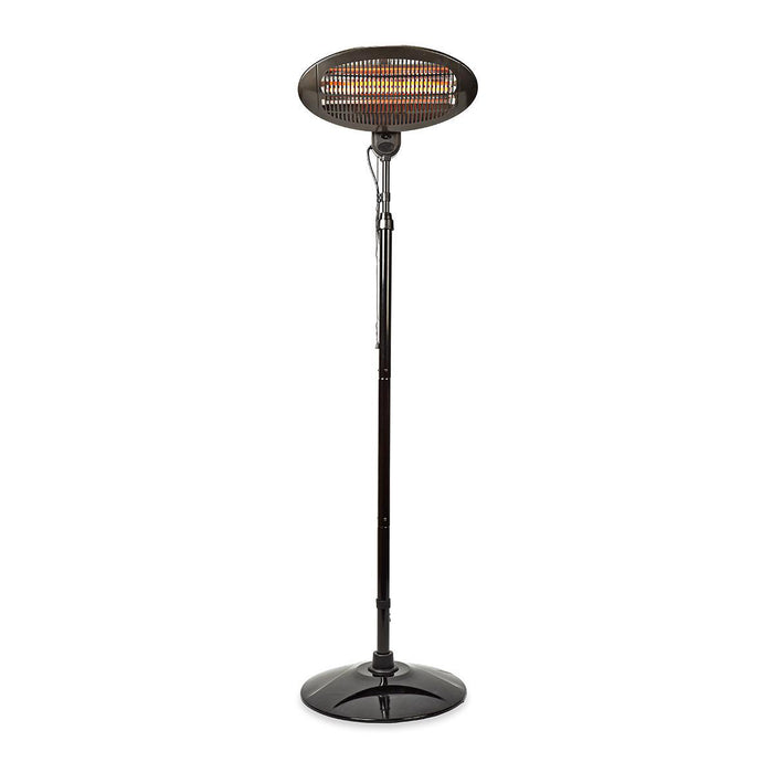 Nedis Patio Heater - 2000 W, 3 Heat Settings, Fall over protection, IP34 - Black