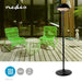 Nedis Patio Heater - 1500 W, 1 Heat Setting, Fall over protection, IP34 - Black