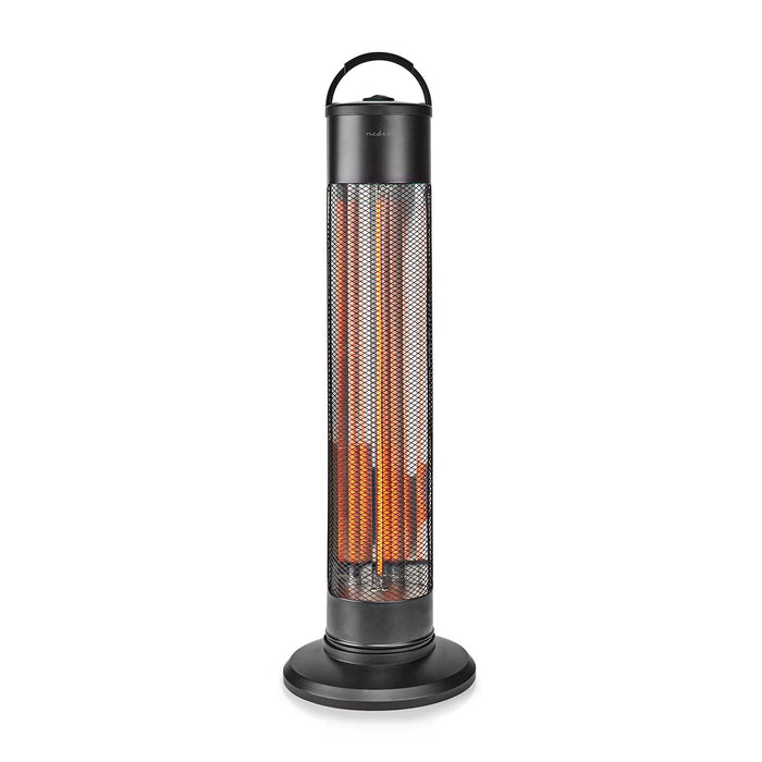 Nedis Patio Heater - 1200 W, 2 Heat Settings, Fall over protection, IP24 - Black