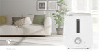 Nedis Air Humidifier - 30 W, With Cool Mist, 2.8 l, Suitable for space up to: 25 m² - Grey / White