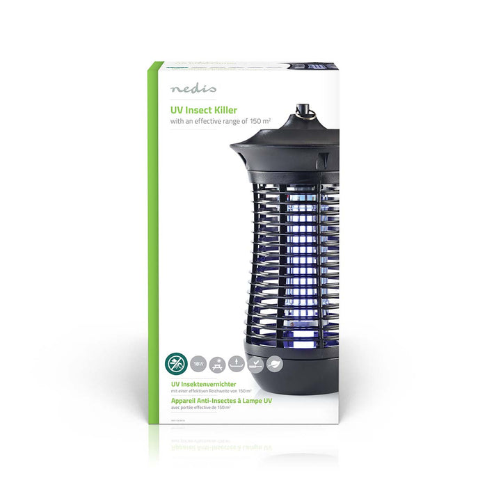 Nedis Mosquito Stop Light Trap - 18 W, Lamp type: 2G11 18W PL/BL, Effective range: 150 m², Effective range: 150 m² - Black