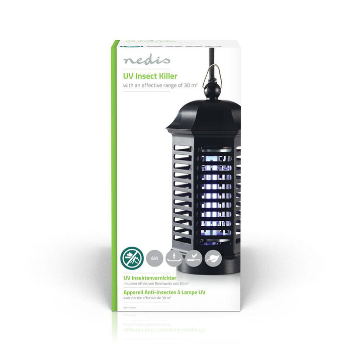 Nedis Mosquito Stop Light Trap - 4 W, Lamp type: F4T5/BL, Effective range: 30 m², Effective range: 30 m² - Black