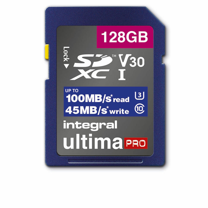 Integral High Speed SDHC/XC V30 UHS-I U3 128 GB SD memory card