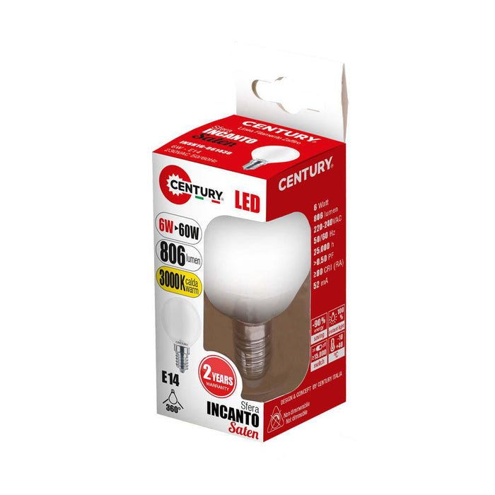 Century LED Lamp Globe E14 6 W 806 lm 3000 K