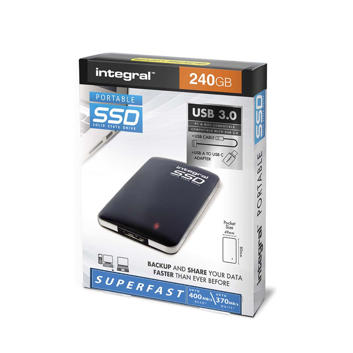 Integral 240 GB USB 3.0 Portable SSD External