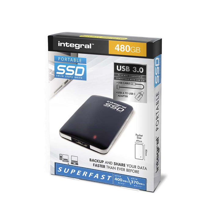 Integral 480 GB USB 3.0 Portable SSD External