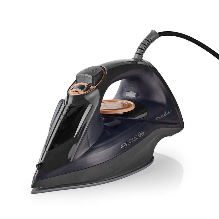 Nedis Steam Iron - 2200 W, Steam shot, Ceramic, Ceramic - 0.26 l