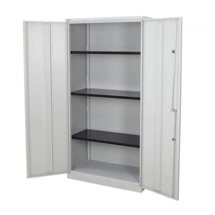 Bisley Regular Door Cupboard Lockable with 3 Shelves Steel