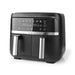 Nedis Hot Air Fryer - 2x3.8 l, Timer: 60 min, Digital, Digital - Black