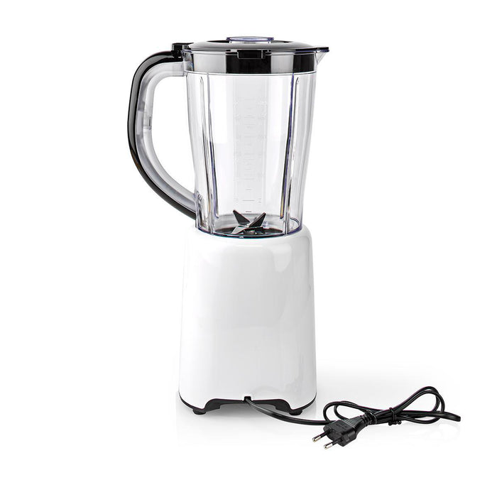 Nedis Stand Blender - 800 W, 1.5 l, Plastic, 2-Speed Setting - Black / White