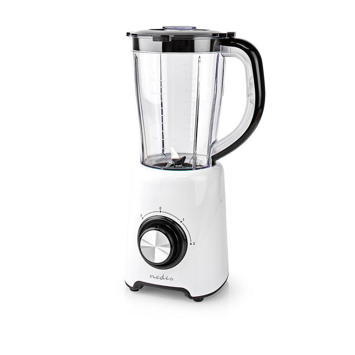 Nedis Stand Blender - 800 W, 1.5 l, Plastic, 2-Speed Setting - Black / White