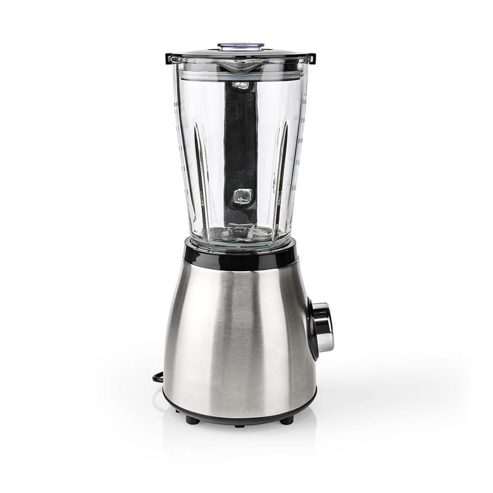 Nedis Stand Blender - 800 W, 1.5 l, Glass, 2-Speed Setting - Black / Silver