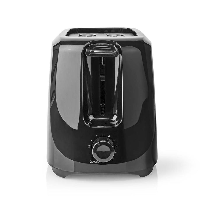 Nedis Toaster - 2 Slots - Browning levels: 6 - Black, 