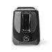 Nedis Toaster - 2 Slots - Browning levels: 6 - Black, 