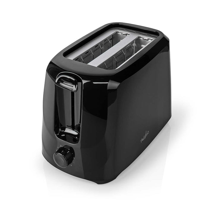 Nedis Toaster - 2 Slots - Browning levels: 6 - Black, 