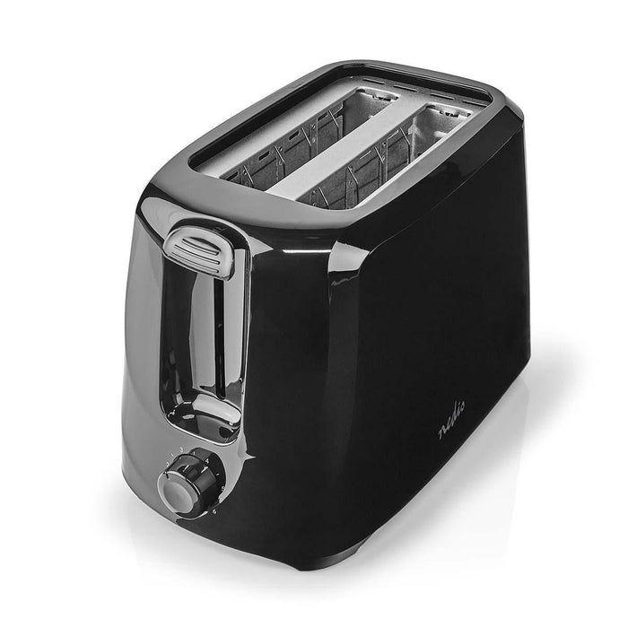 Nedis Toaster - 2 Slots - Browning levels: 6 - Black, 