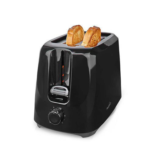 Nedis Toaster - 2 Slots - Browning levels: 6 - Black, 