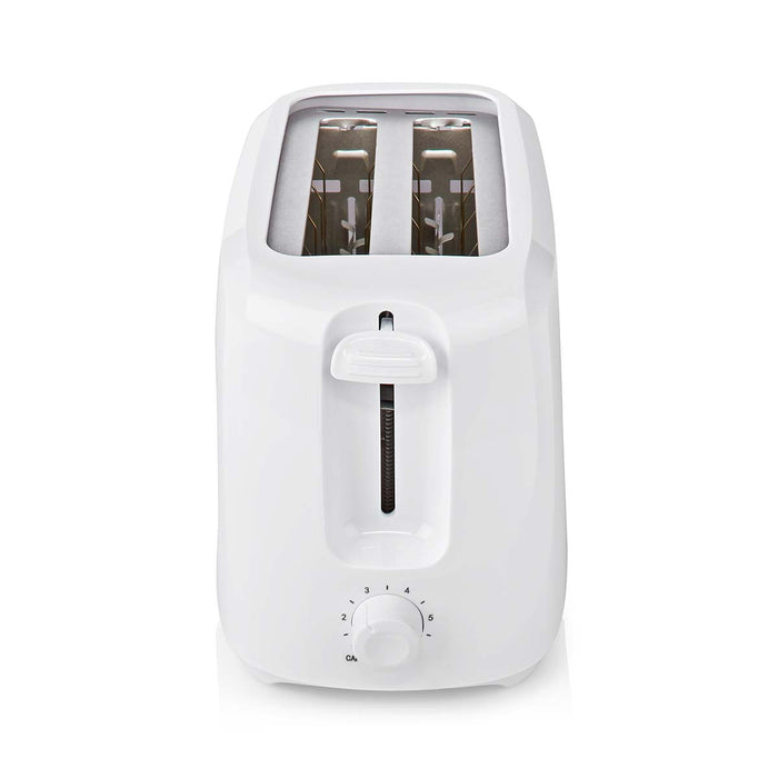 Nedis Toaster - 2 Slots - Browning levels: 6 - White, 