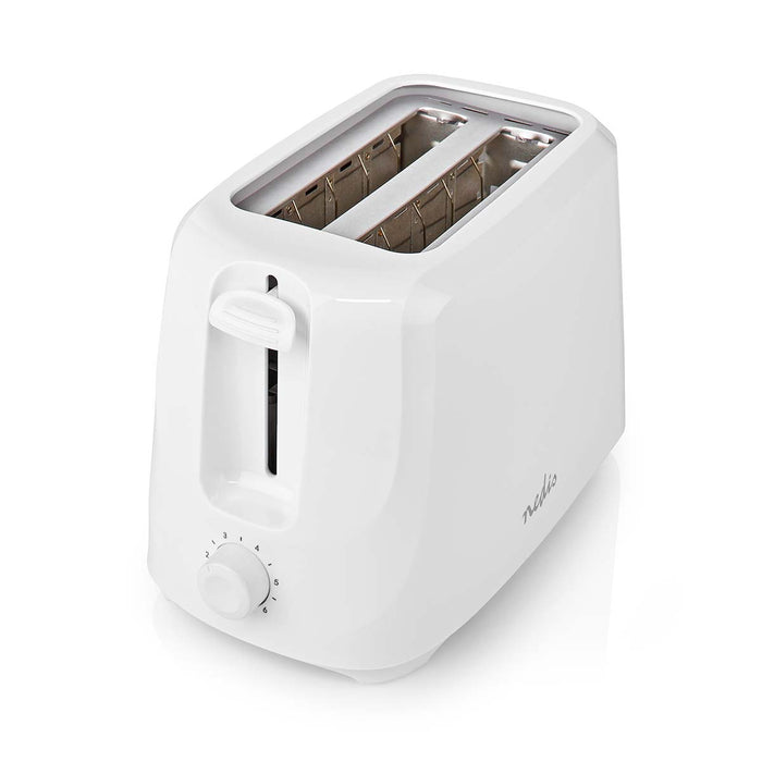 Nedis Toaster - 2 Slots - Browning levels: 6 - White, 