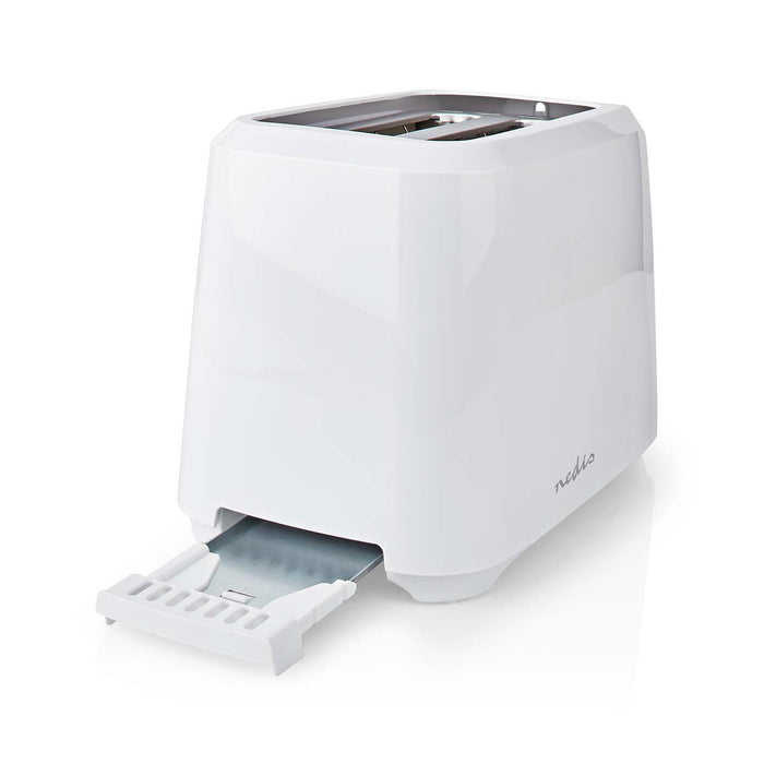 Nedis Toaster - 2 Slots - Browning levels: 6 - White, 