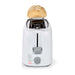 Nedis Toaster - 2 Slots, Browning levels: 7, Defrost feature, Bun rack - White