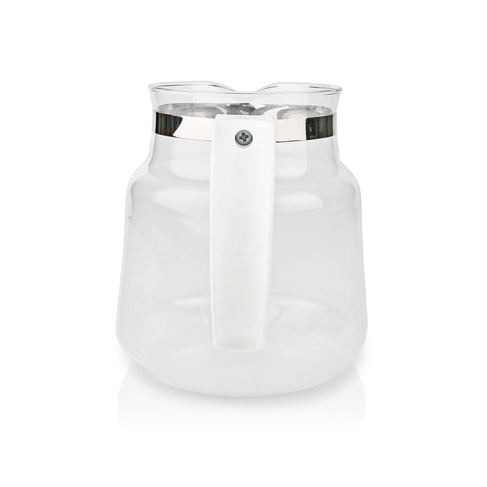 Nedis Glass Coffee Jug - Compatible with: Moccamaster K / KB/ 1 0PL / Excellent 10S - 1.2 l - White, 