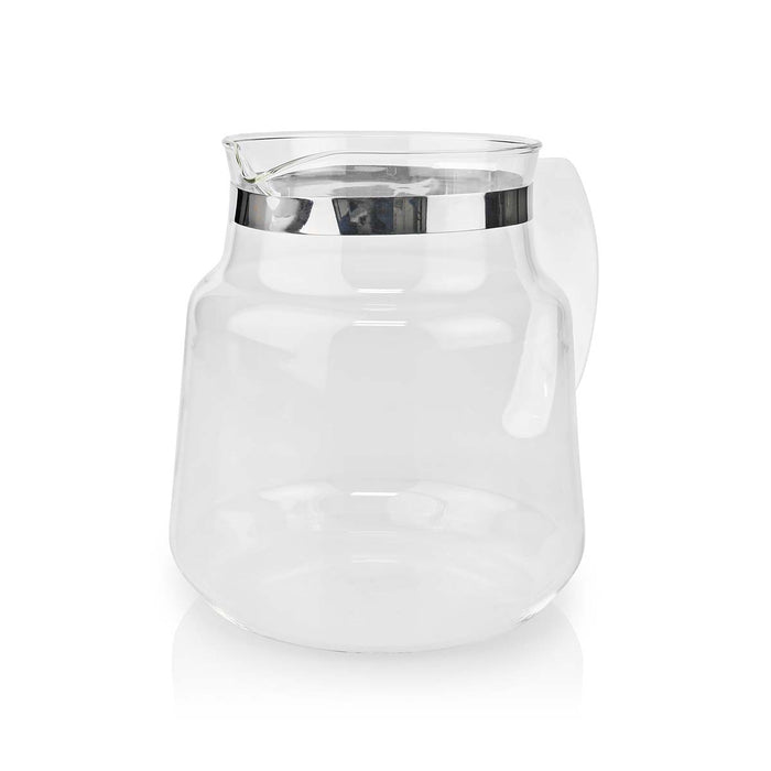 Nedis Glass Coffee Jug - Compatible with: Moccamaster K / KB/ 1 0PL / Excellent 10S - 1.2 l - White, 