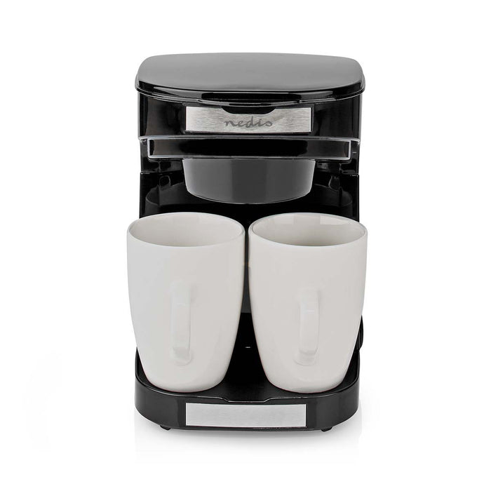 Nedis Coffee Maker - Filter Coffee, 0.25 l, 2 Cups, 2 Cups - Black