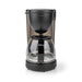 Nedis Coffee Maker - Filter Coffee, 1.25 l, 10 Cups, Keep warm feature - Black