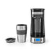 Nedis Coffee Maker - Filter Coffee, 0.4 l, 1 Cups, Switch on timer - Black / Silver