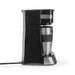 Nedis Coffee Maker - Filter Coffee, 0.4 l, 1 Cups, Switch on timer - Black / Silver