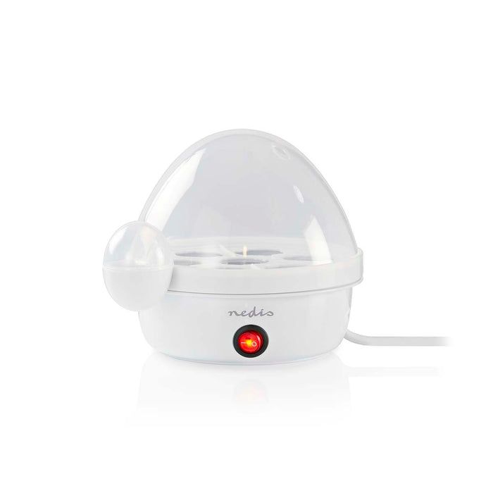 Nedis Egg Boiler - 7 Eggs, Measuring Cup, Warning signal, Auto switch off - White