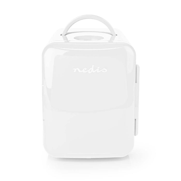 Nedis Portable Mini Fridge - 4 l - 12 V DC / 100 - 240 V AC - White, 