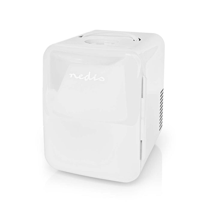 Nedis Portable Mini Fridge - 4 l - 12 V DC / 100 - 240 V AC - White, 