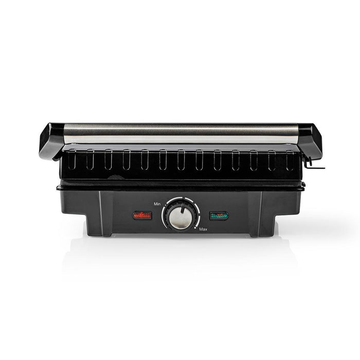 Nedis Contact Grill - 1600 W - 25.6 x 17.8 cm - Metal, 