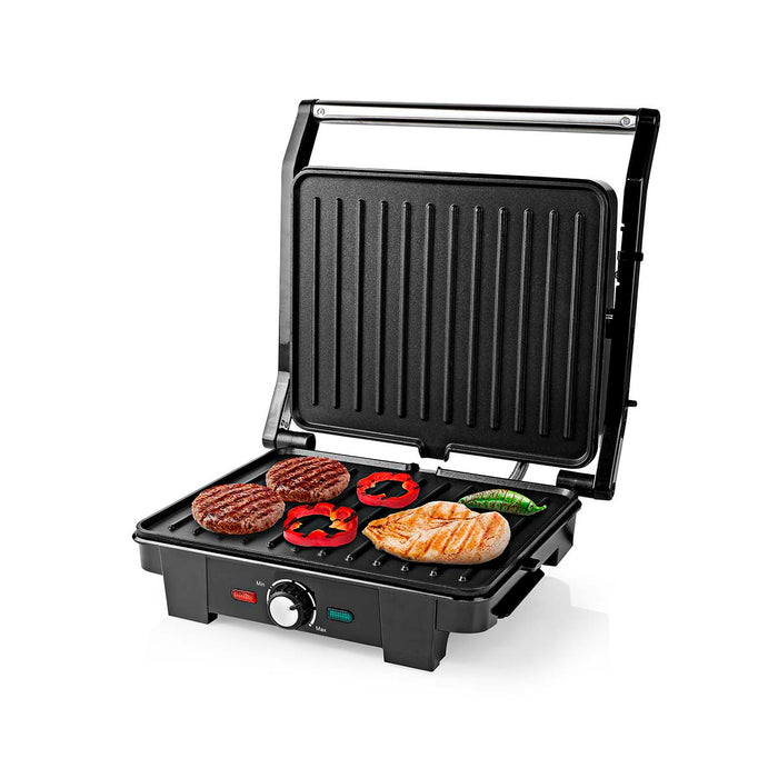 Nedis Contact Grill - 2200 W - 29 x 24 cm - Metal, 