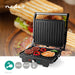 Nedis Contact Grill - 2200 W - 29 x 24 cm - Metal, 