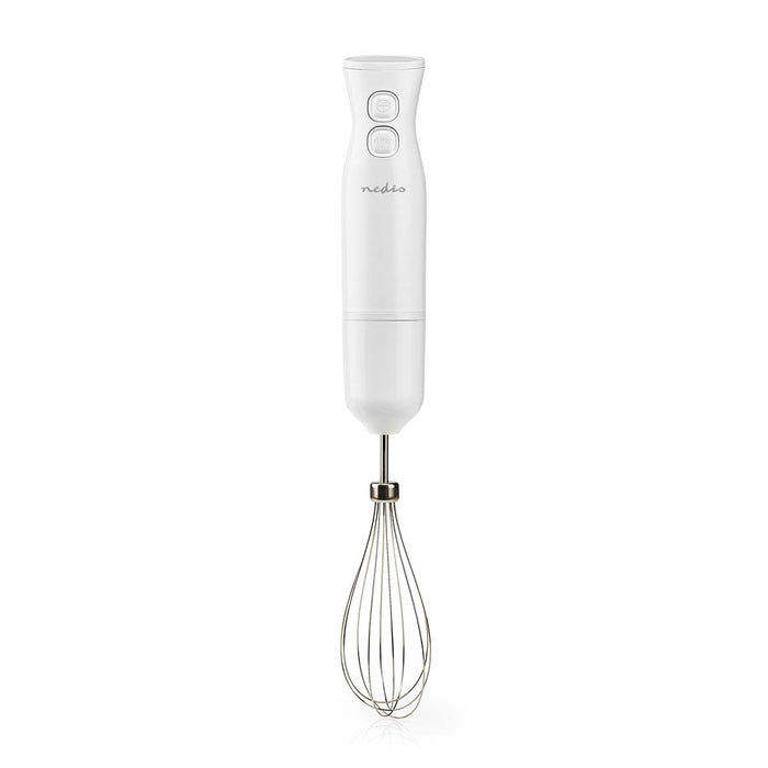 Nedis Hand Blender - 400 W, Speed settings: 2-Speed Setting, Chopper, Chopper - White